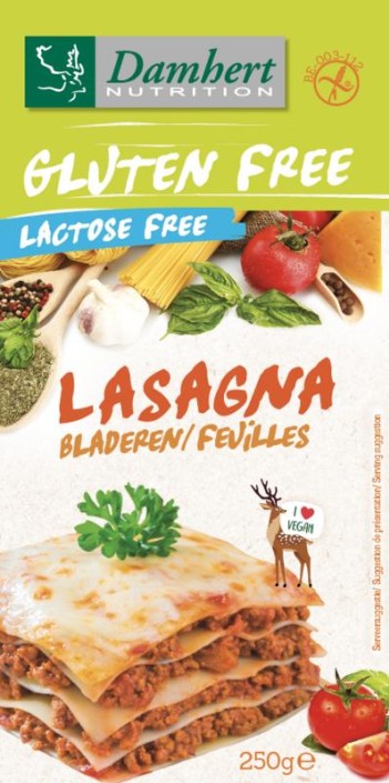 Damhert Lasagne glutenvrij (250 Gram)