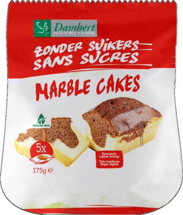 Damhert Marmercakes zonder suikers (175 Gram)