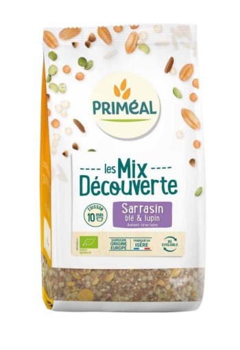 Primeal Granenmix van boekweit tarwe & lupine bio (400 Gram)