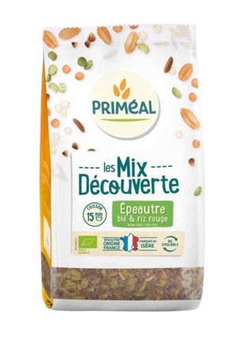 Primeal Granenmix tarwe spelt rode rijst bio (400 Gram)