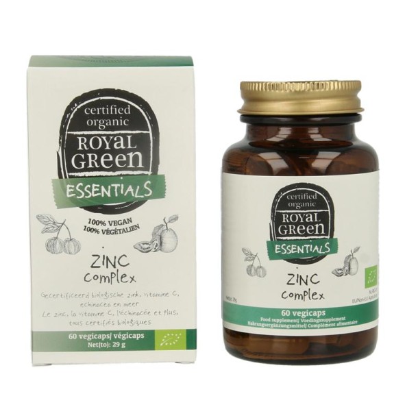 Royal Green Zinc complex bio (60 Vegetarische capsules)