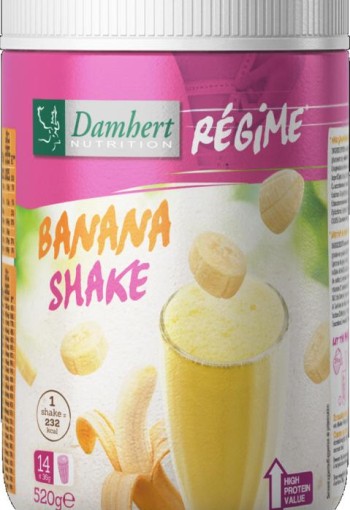 Damhert Regime maaltijd shake banaan (520 Gram)