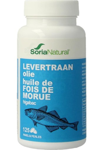 Soria Natural Higabac levertraanolie (125 Softgels)