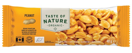 Taste Of Nature Peanut granenreep bio (40 Gram)