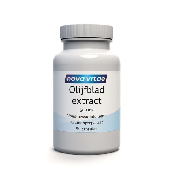 Nova Vitae Olijfblad extract 500mg (60 Vegetarische capsules)