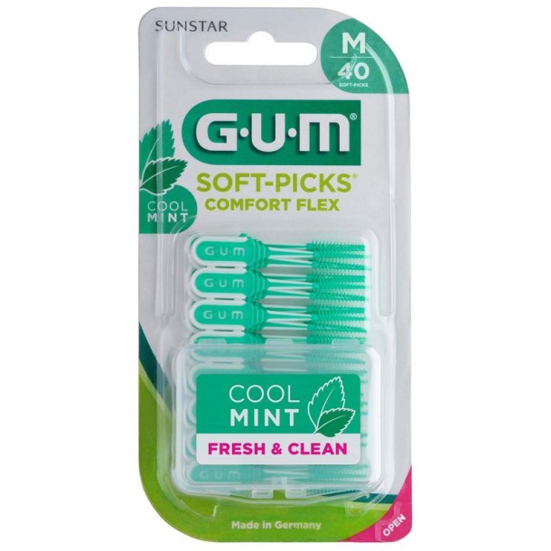 GUM Soft-Picks comfort flex mint medium (40 Stuks)