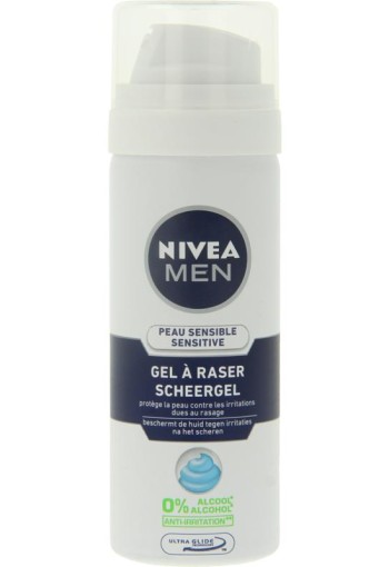 Nivea Men sensitive scheergel mini (30 Milliliter)