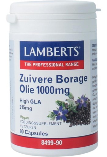 Lamberts Borageolie starflower 1000mg (90 Vegetarische capsules)