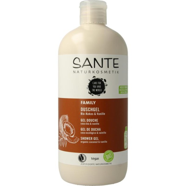 Sante Family showergel coconut & vanilla bio (500 Milliliter)