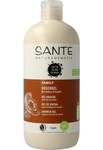 Sante Family showergel coconut & vanilla bio (500 Milliliter)