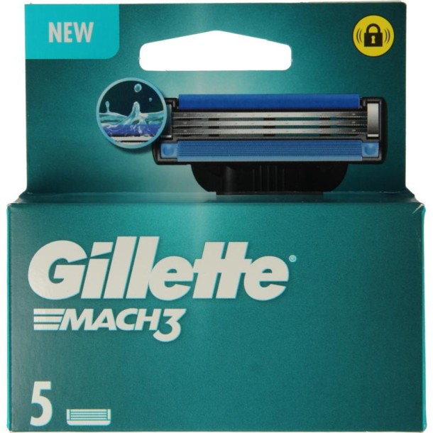 Gillette Mach3 base mesjes (5 Stuks)