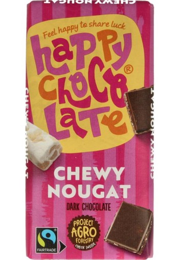 Happy Chocolate Puur nougat bio (100 Gram)