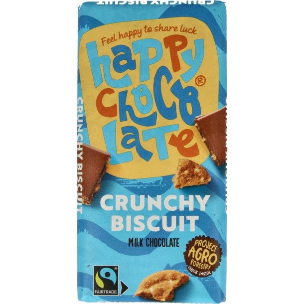 Happy Chocolate Melk biscuit bio (100 Gram)