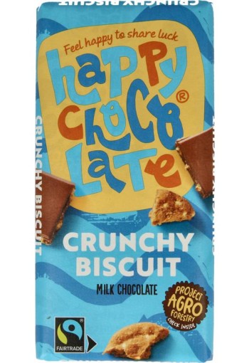 Happy Chocolate Melk biscuit bio (100 Gram)
