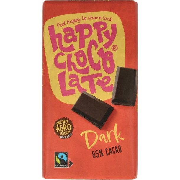 Happy Chocolate Dark 85% bio (200 Gram)