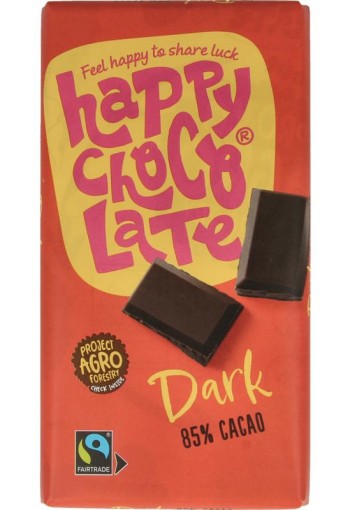 Happy Chocolate Dark 85% bio (200 Gram)