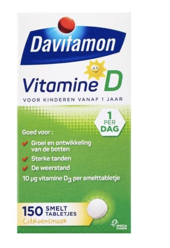 Davitamon Junior 1+ smelttablet 150 tabletten
