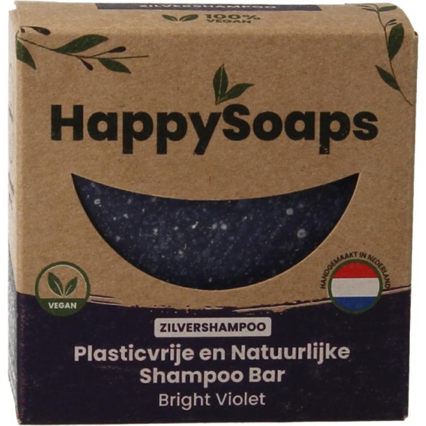 Happysoaps Shampoo bar bright violet (70 Gram)