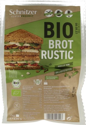Schnitzer Bread'n toast dark glutenvrij bio (430 Gram)