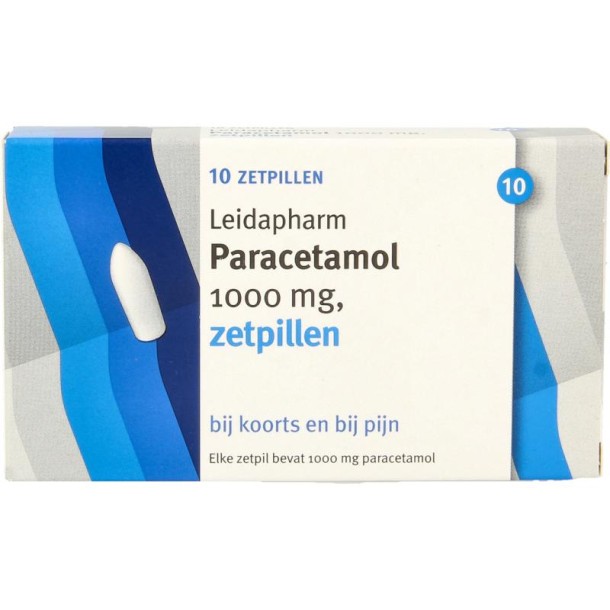 Leidapharm Paracetamol 1000mg zetpil (10 Zetpillen)