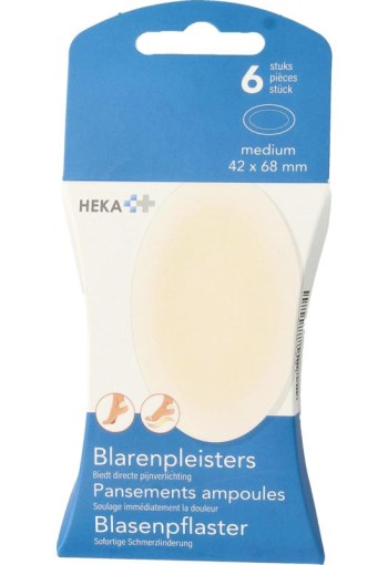 Heka Blarenpleisters medium 42 x 68mm (6 Stuks)
