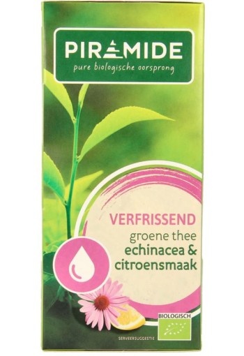 Piramide Verfrissend groene thee citroen & echinacea bio (20 Zakjes)