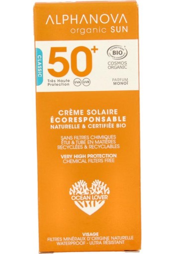 Alphanova Sun Sun bio cream SPF50+ high protection (50 Gram)