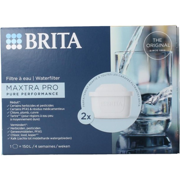 Brita Waterfilterpatroon maxtra pro all-in-1 2-pack (2 Stuks)