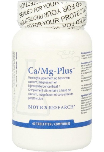 Biotics Calcium-en magnesiumcitraat plus (60 Tabletten)