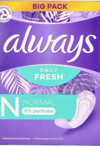 Always Inlegkruisjes daily fresh normaal (58 Stuks)
