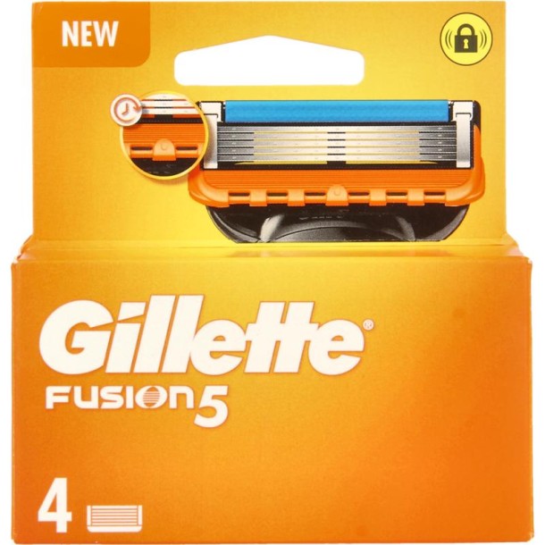 Gillette Fusion mesjes base (4 Stuks)