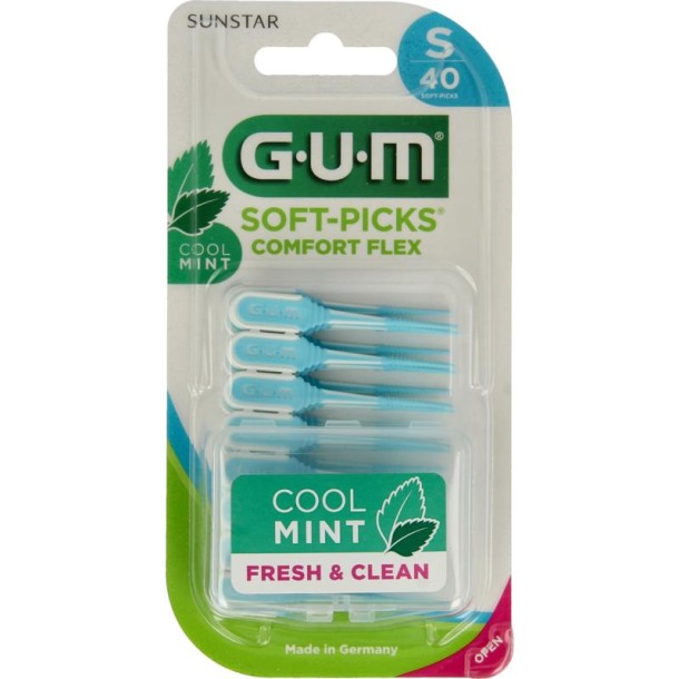 GUM Soft picks comfort flex mint small (40 Stuks)