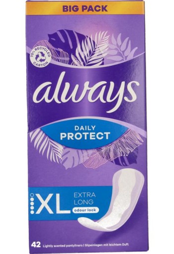 Always Inlegkruisjes daily protect extra long (42 Stuks)