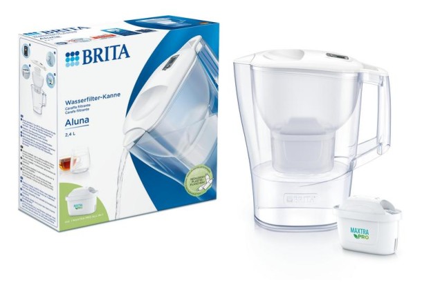 Brita Waterfilterkan Aluna cool white (1 Stuks)