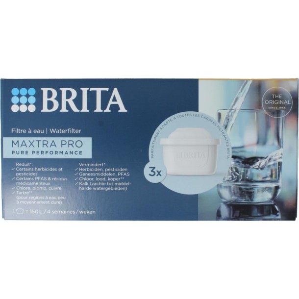 Brita Waterfilterpatroon maxtra pro pure performance (3 Stuks)