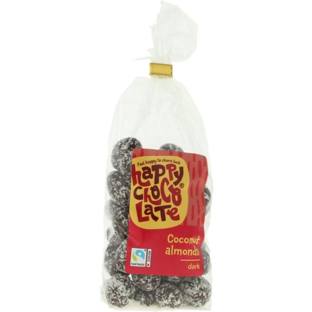 Happy Chocolate Chocolade amandel puur kokos bio (175 Gram)