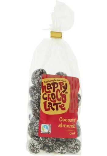 Happy Chocolate Chocolade amandel puur kokos bio (175 Gram)
