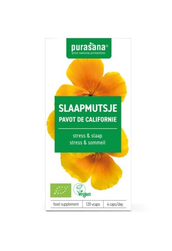 Purasana Slaapmutsje vegan bio (120 Vegetarische capsules)