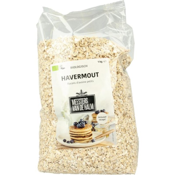De Halm Havermout bio (1 Kilogram)