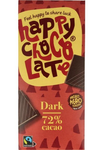 Happy Chocolate Puur 72% bio (85 Gram)