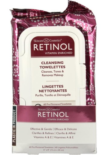 Retinol Cleansing towel anti-aging (60 Stuks)