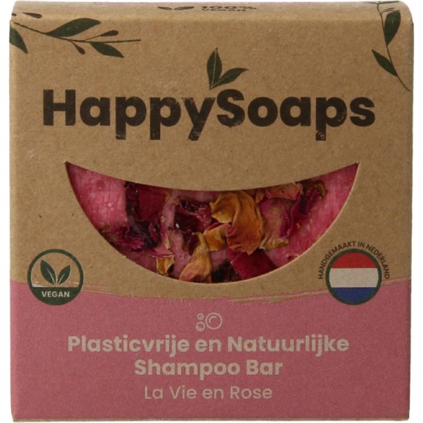 Happysoaps Shampoobar la vie en rose (70 Gram)
