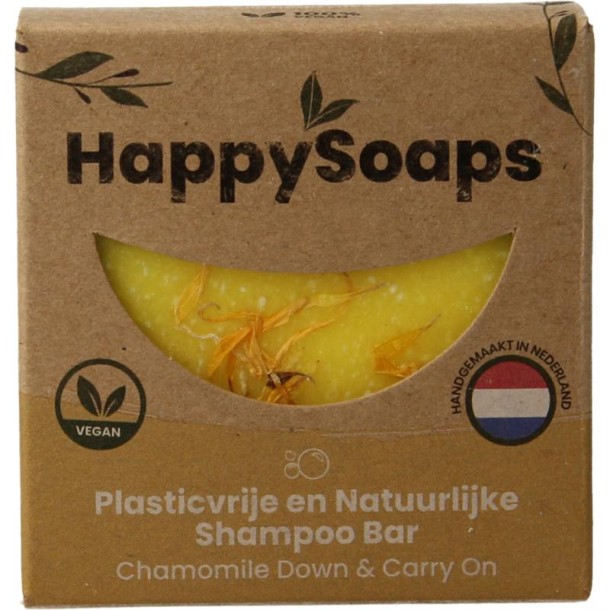 Happysoaps Shampoobar chamomile down & carry on (70 Gram)