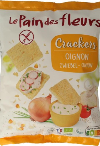 Pain Des Fleurs Salty snack uiencrackers glutenvrij bio (75 Gram)