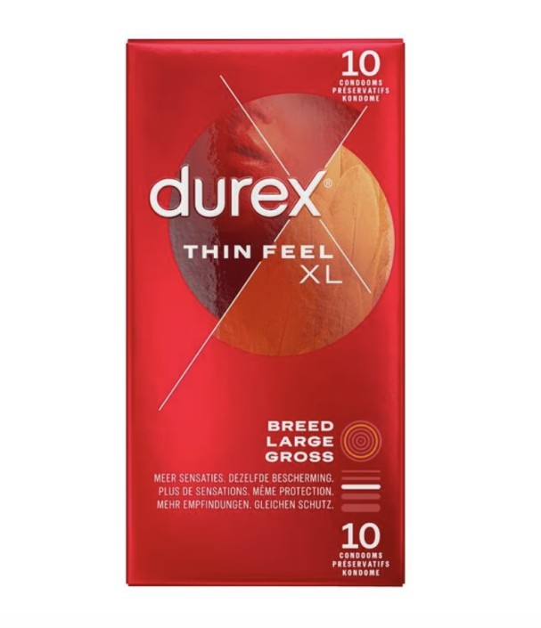Durex Thin feel extra lube (10 Stuks)