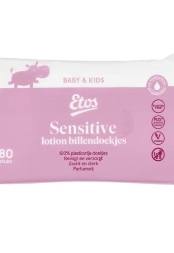 Etos Baby Lotion Billendoekjes   80 stuks ( sen­si­ti­ve ) 6 stuks voor € 7,50