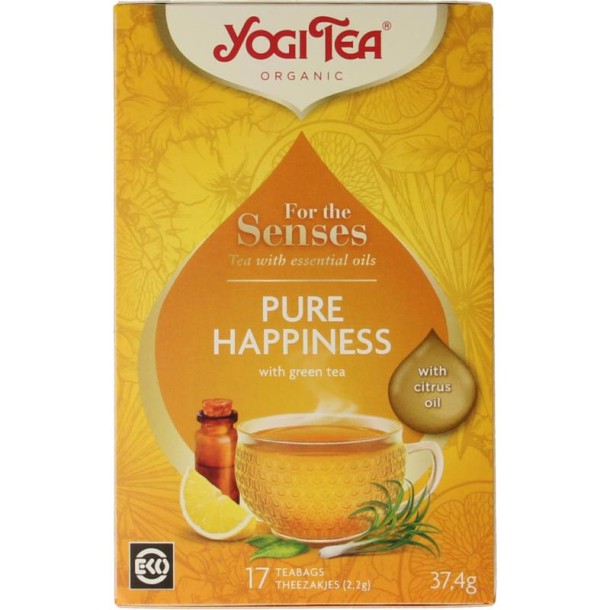 Yogi Tea Tea for the senses pure happiness bio (17 Zakjes)