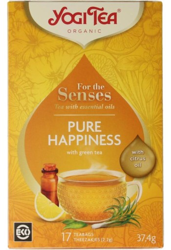 Yogi Tea Tea for the senses pure happiness bio (17 Zakjes)