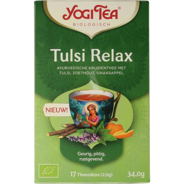 Yogi Tea Tulsi relax thee bio (17 Zakjes)