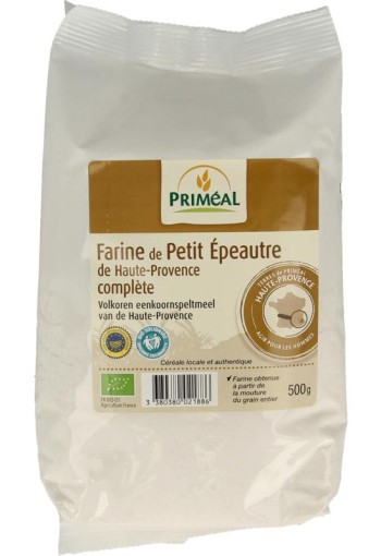 Primeal Volkoren eenkoorn speltmeel bio (500 Gram)
